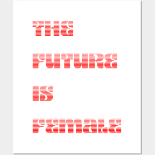 The Future is Female Gradient design Posters and Art